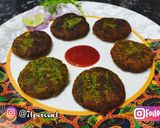 A picture of step 5 of Palak Choley Tikki.