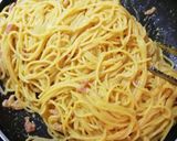 Une image de l'étape 5 de Pâtes carbonara (sans crème) 🤤.