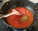 A picture of step 6 of Besan tikka masala.