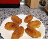 A picture of step 8 of Dairy-Free, Gluten-Free Chicken Croquettes.