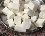 A picture of step 1 of Bhappa Paneer.