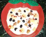 A picture of step 3 of Kesar pista mousse.