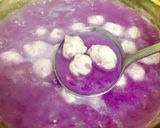 Hình bước làm 3 của món Canh Khoai Tím Nấu Giò Sống