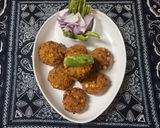 A picture of step 4 of Mint chana dal kabab.