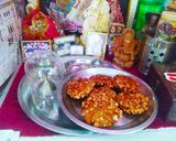 A picture of step 3 of Sabudana vada.