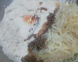 A picture of step 2 of Sooji ki poori.