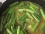 Sayur lompong atau batangkeladi kuah pedas