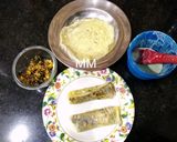 A picture of step 8 of Walnuts Spring and Paneer Rolls.