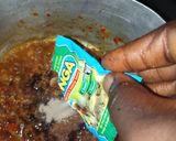 A picture of step 10 of Nigerian carrot fried rice with minced meat soup.