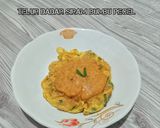 Foto langkah ke 3 dari resep Telur Dadar Siram Bumbu Pecel.