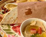 A picture of step 4 of Chicken tikka wrap.