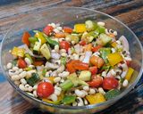 A picture of step 3 of Boiled Lobia Salad with Lemon Balsamic Dressing.