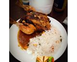 A picture of step 4 of White rice with roasted chicken.