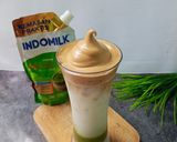 Foto langkah ke 3 dari resep Dalgona coffee matcha latte.