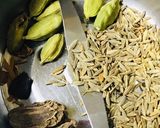 A picture of step 1 of Chicken afghani pulao.