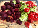 Borscht (Beetroot Soup) and Dumplings