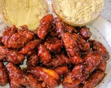 A picture of step 5 of Sticky BBQ Crispy Chicken.