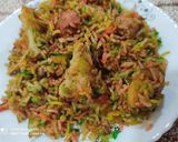 A picture of step 6 of Kadhai veg biryani.