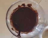 A picture of step 1 of Eggless nut brownie.