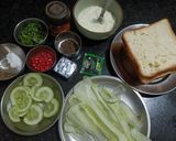 कोल्ड कुकुंबर सैंडविच Cold cucumber Sandwich रेसिपी चरण 1 फोटो