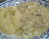 Foto del paso 6 de la receta: Filet de merluza a la crema con puré 🐟