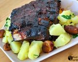 Mézes-mustáros oldalas recept fázis 4 fotója