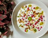 A picture of step 4 of Colourful fruits raita.