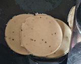 A picture of step 11 of Grilled Carom seed Paratha With Eggplants masala(tacos).