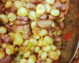 A picture of step 4 of Githeri/mixed corn and red beans.