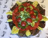 Une image de l'étape 9 de Salade de laitue rouge aux tomates,concombre et persil.