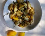 A picture of step 5 of Roasted Jerusalem Artichokes with Thyme & Kumquat.