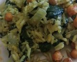 Foto del paso 8 de la receta: Spanakorizo (arroz vegano griego con limón espinaca y garbanzos)