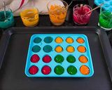 Foto del paso 4 de la receta: Tarta "Monstruo Halloween" con colorantes paso a paso