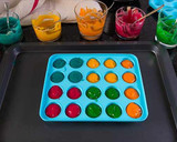 Foto del paso 4 de la receta: Tarta "Monstruo Halloween" con colorantes paso a paso