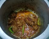 A picture of step 1 of Green Mutton Gravy or Ambada and Chukka Gosht.