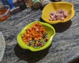 A picture of step 1 of Savoury Mac and sausage.