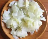 A picture of step 3 of Plastic Chutney (Raw Papaya Chutney).