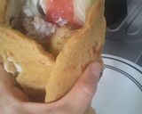 Foto del paso 18 de la receta: Sándwich griego!!! a mi estilo... 😛🍅🌰🥒🍋🥩🌮🌯🍟😝😜