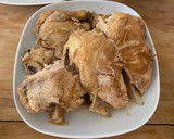 A picture of step 4 of Roasted chicken with potatoes and salad.