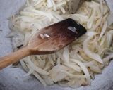 A picture of step 7 of Rajasthani gatta pulav.