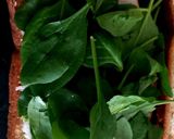 A picture of step 2 of My Sliced Chicken with Spinach and Yellow Sweet Pepper Sandwich.