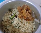 A picture of step 8 of Mutton donne biriyan.