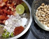 A picture of step 1 of Peanut salad.