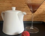 A picture of step 2 of Fruit of Love Mar-Tea-Ni – Lychee martini.