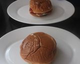 Foto del paso 4 de la receta: Falsa hamburguesa con jamón y verduras asadas