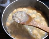 A picture of step 3 of Shirmp and Fish Ball Misua Soup.