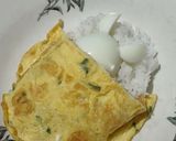 Foto langkah ke 2 dari resep Sarapan Dadar-Telur-Bulat (Kelinci ngantuk).