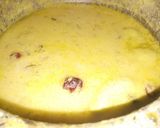 A picture of step 3 of Haray lehsan wali Karhi aur bajray ki roti.
