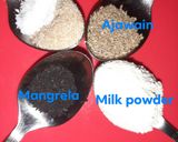 A picture of step 1 of Poori with mangrela and ajwain beneficial remedy at home.