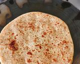 A picture of step 4 of Shenga Holige (groundnut stuffed sweet Paratha).